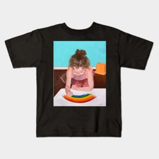 Rainbow Girl Kids T-Shirt